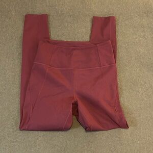 Girlfriend Collective Compressive High Rise Legging in Maroon